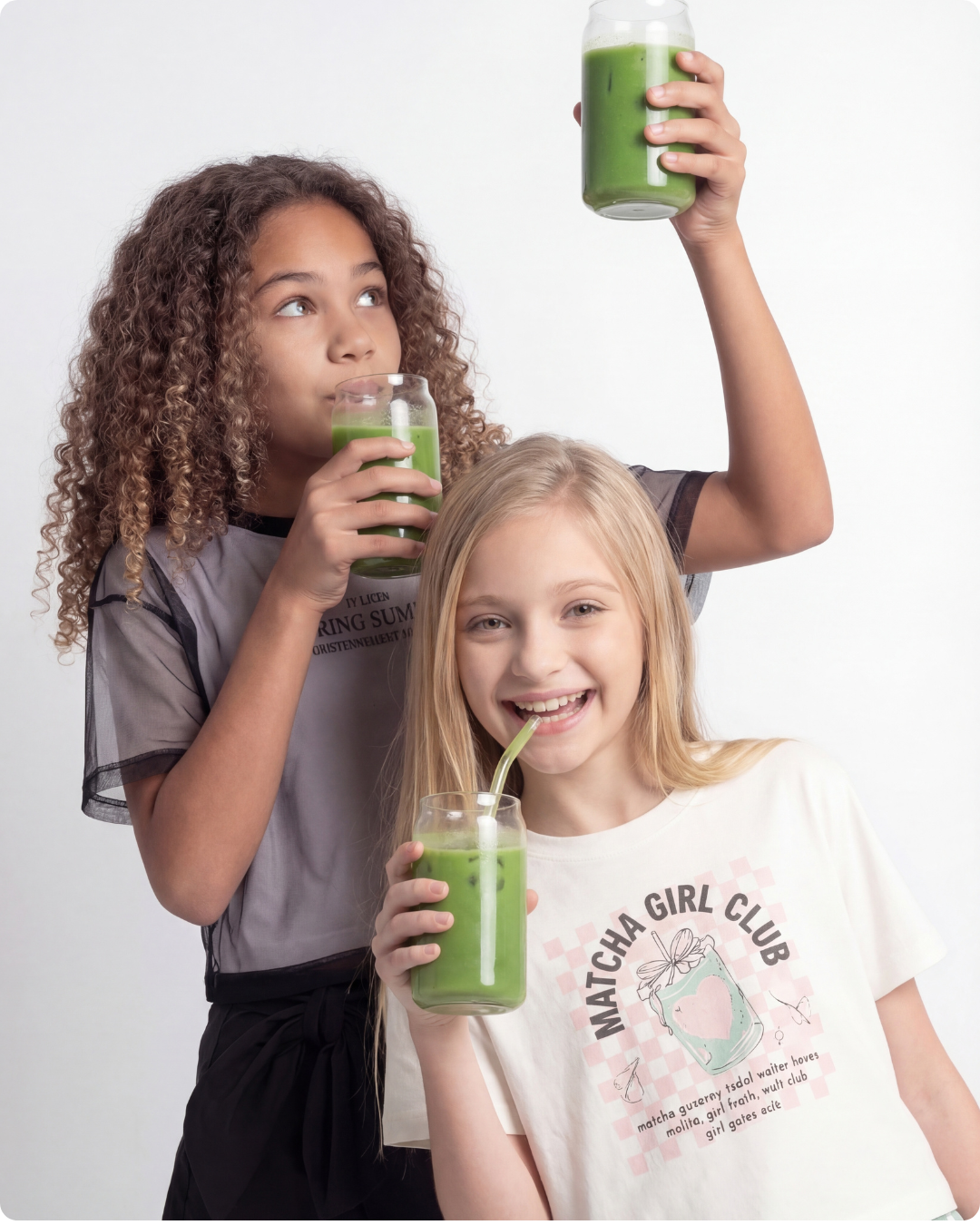 Camisetas da cápsula Matcha It Girl Club